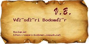 Vásári Bodomér névjegykártya